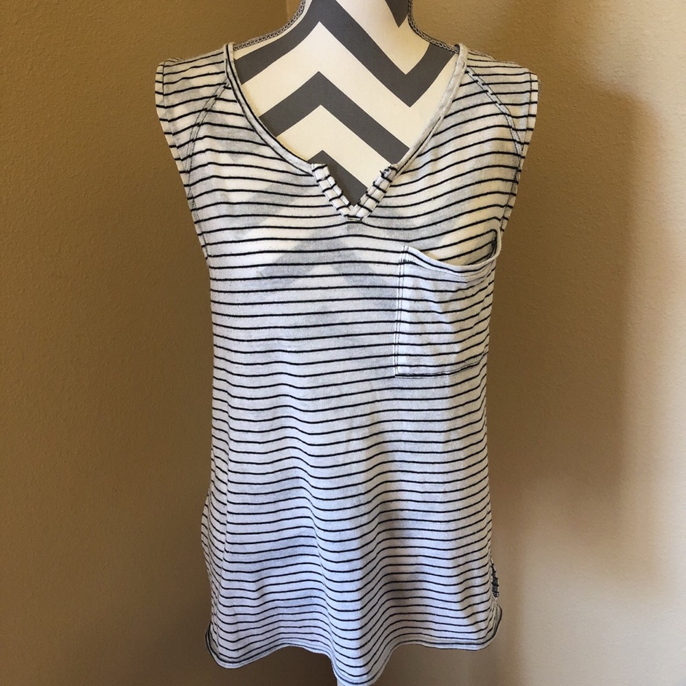 Free People Striped Pocket Tank